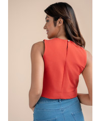 ZION ORANGE CROP TOP