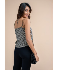 LORA V NECK CROP BLOUSE