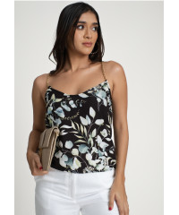 LORA V NECK CROP BLOUSE 