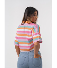 LORELA STRIPE MULTI COLOR BLOUSE