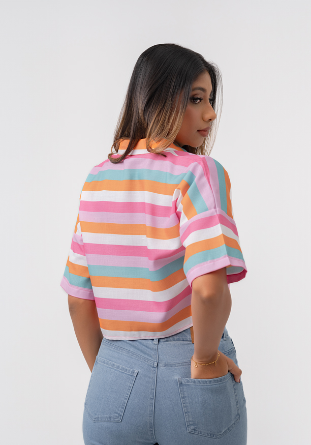 LORELA STRIPE MULTI COLOR BLOUSE