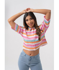 LORELA STRIPE MULTI COLOR BLOUSE