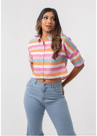 LORELA STRIPE MULTI COLOR BLOUSE