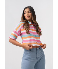 LORELA STRIPE MULTI COLOR BLOUSE