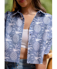 LORELA PINEPPLE PRINT BLOUSE