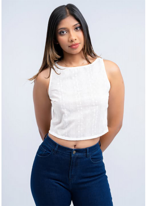 JESSICA SLEEVELESS CROP TOP