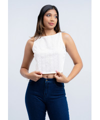 JESSICA SLEEVELESS CROP TOP