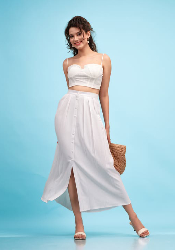 HERRA OFF WHITE STRAPE CAMI TOP