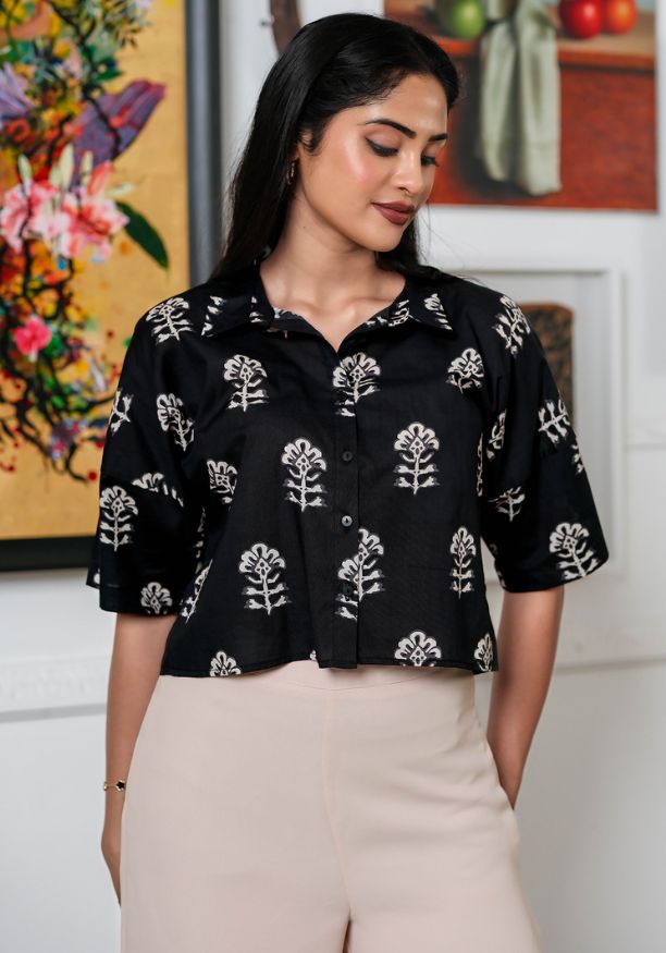 AMELIA CROP SHIRT