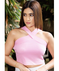 LIARA PINK CROP TOP LIARA PINK CROP TOP