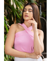 LIARA PINK CROP TOP LIARA PINK CROP TOP