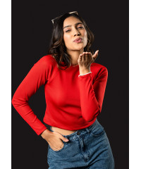 EDITH RED LONG SLEEVE TSHIRT