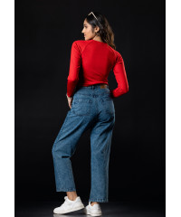 EDITH RED LONG SLEEVE TSHIRT