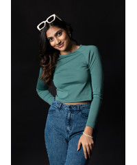 EDITH GREEN LONG SLEEVE TSHIRT