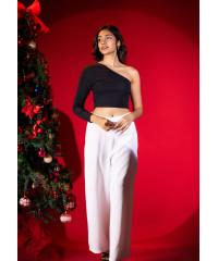 SALMA BLACK ONE SHOULDER TOP