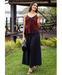 ERLA MAROON STRAP TOP