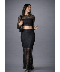AMENA BLACK CROP TOP AMENA BLACK CROP TOP