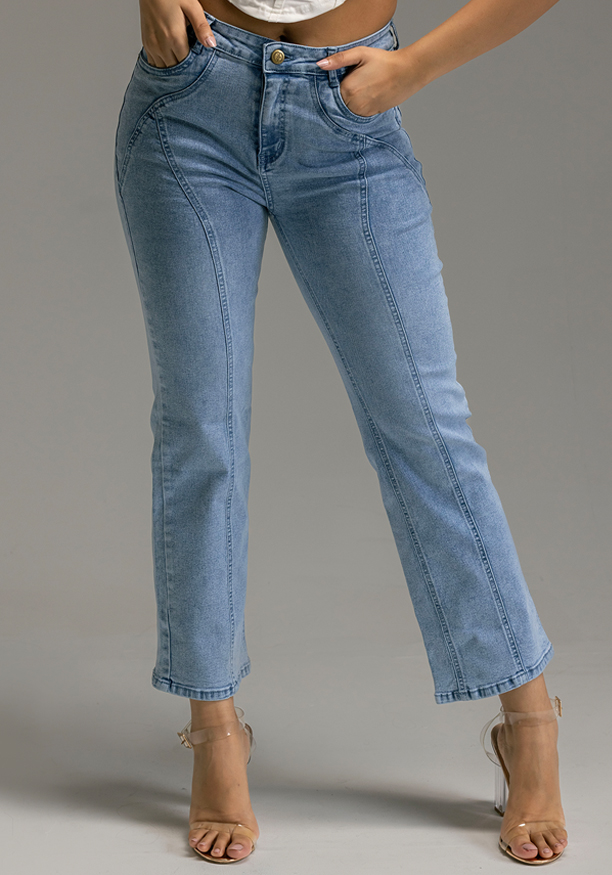 KAI ACID WASH DETAIL DENIM PANT Nilsonline