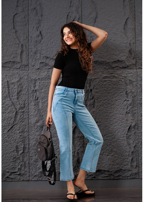LILLY FRONT BUTTON DENIM PANT