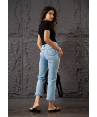 LILLY FRONT BUTTON DENIM PANT