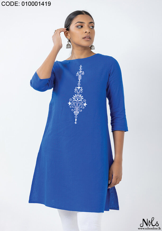 DINITHI BLUE KURTHA