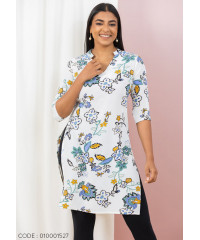 ANYA PRINTED WHITE KURTHA