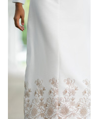 ROMZY WHITE BOARDER DRESS