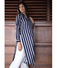 CHELLY STRIPE LONG TOP 