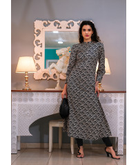 SASHA BLACK PRINTED KURTHA
