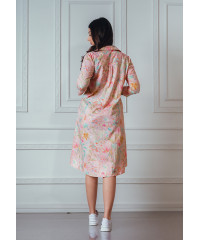 FLORTY PINK MIX KURTA