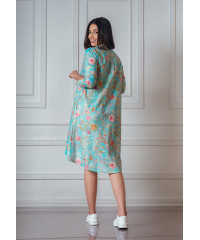 FLORY BLUE MIX KURTA