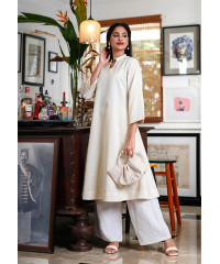 TAHIRA YELLOW STRIPE KURTA