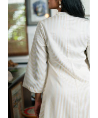 TAHIRA YELLOW STRIPE KURTA