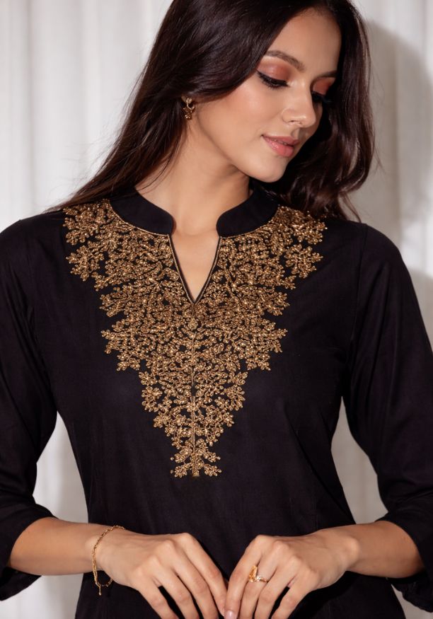 EVIE KURTHA BLACK TOP