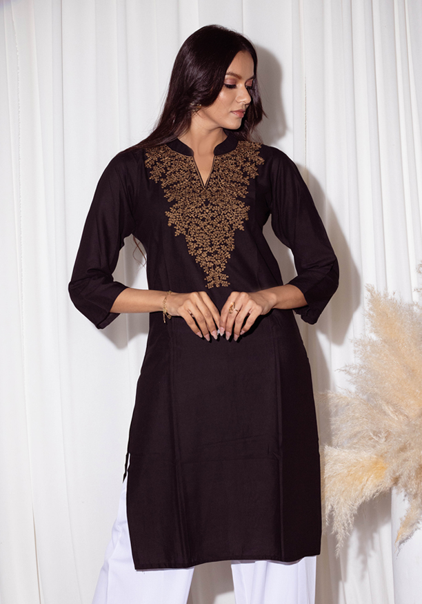 EVIE KURTHA BLACK TOP