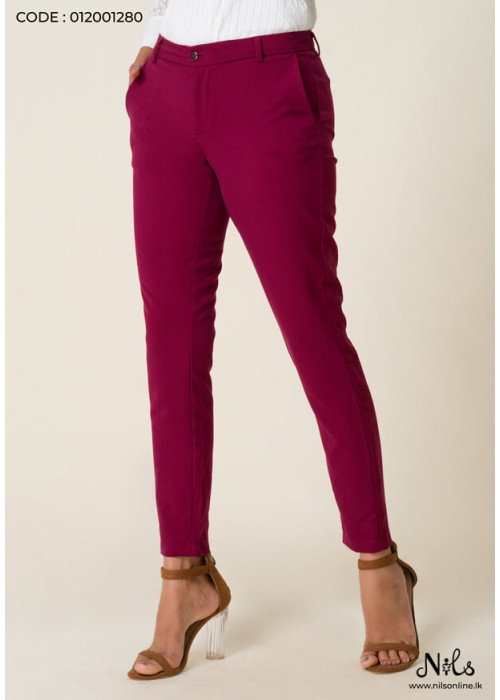 DYLAN MAROON OFFICE PANT