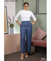 DOMIKA WIDE LEG BLUE PANT