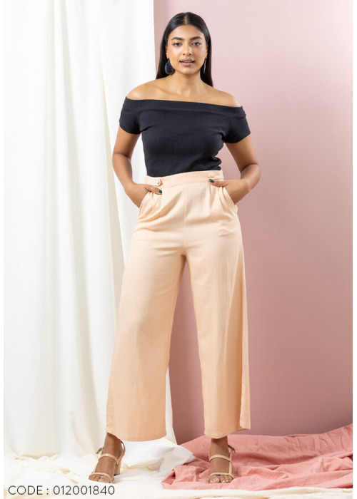 NYLAH WIDE LEG CREAM PANT