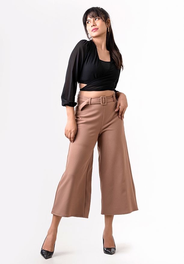 AMORA BAGGY BROWN PANT 