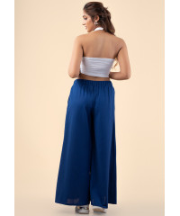 Blue Wide Leg Pant