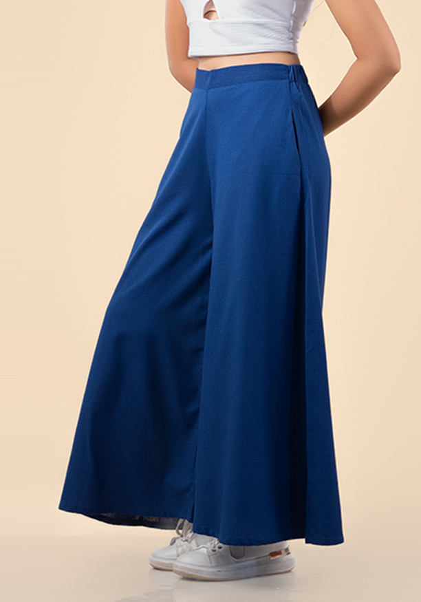 Blue Wide Leg Pant