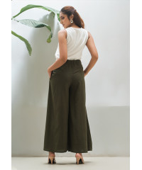 DIXIE GREEN WIDE LEG PANT