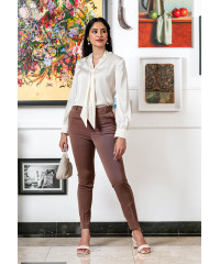 NEVA LIGHT BROWN OFFICE PANT