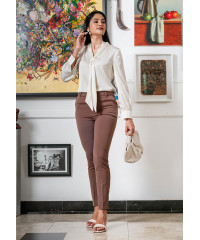 NEVA LIGHT BROWN OFFICE PANT