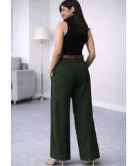 MIRA GREEN WIDE LONG PANT MIRA GREEN WIDE LONG PANT