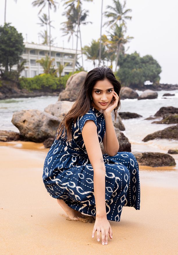 MELINA BLUE JUMPSUIT Nilsonline