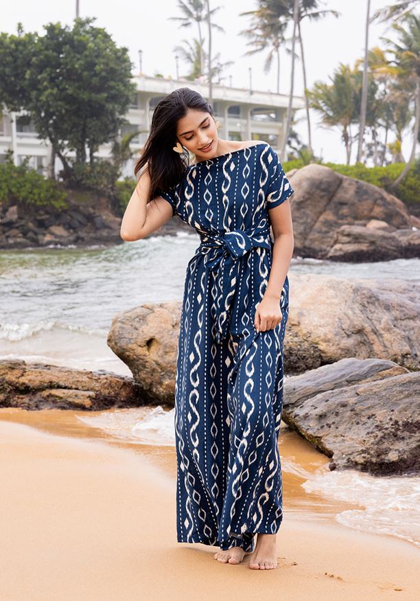 MELINA BLUE JUMPSUIT Nilsonline