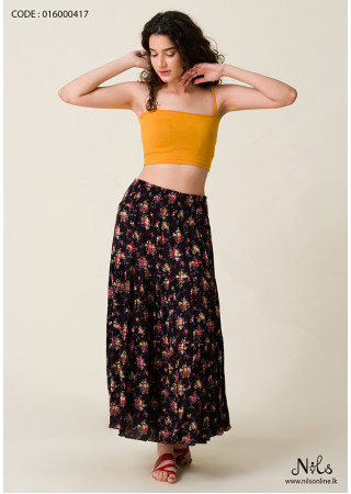 KENIA GYPSY FLARED BLACK SKIRT