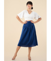 REMI HIGH WAIST DARK BLUE SKIRT