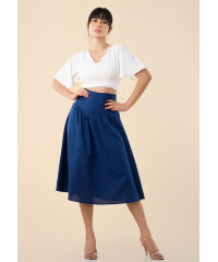 REMI HIGH WAIST DARK BLUE SKIRT